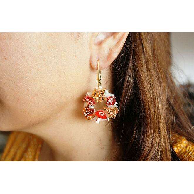 Autumn Wreath Earrings by LaliBlue - Quirks!