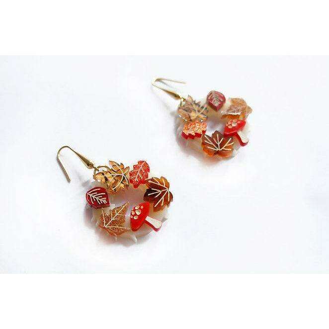 Autumn Wreath Earrings by LaliBlue - Quirks!