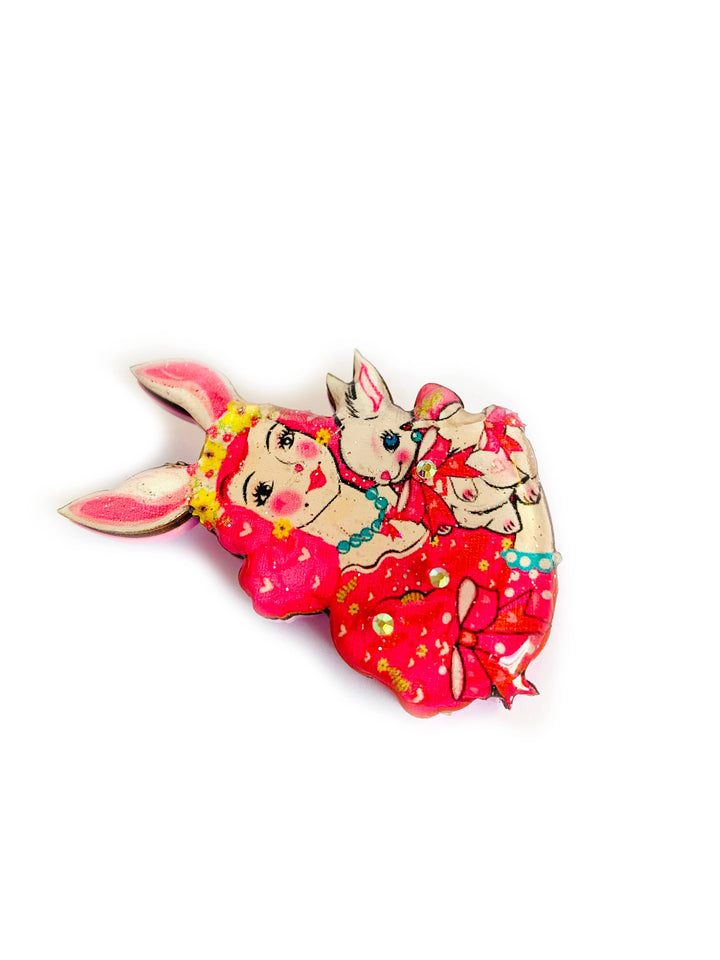 Bunny Girl Brooch by Rosie Rose Parker