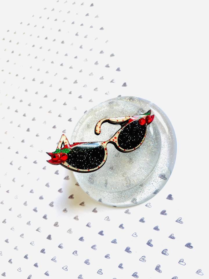 Retro 50s Sunglasses Pin by Rosie Rose Parker
