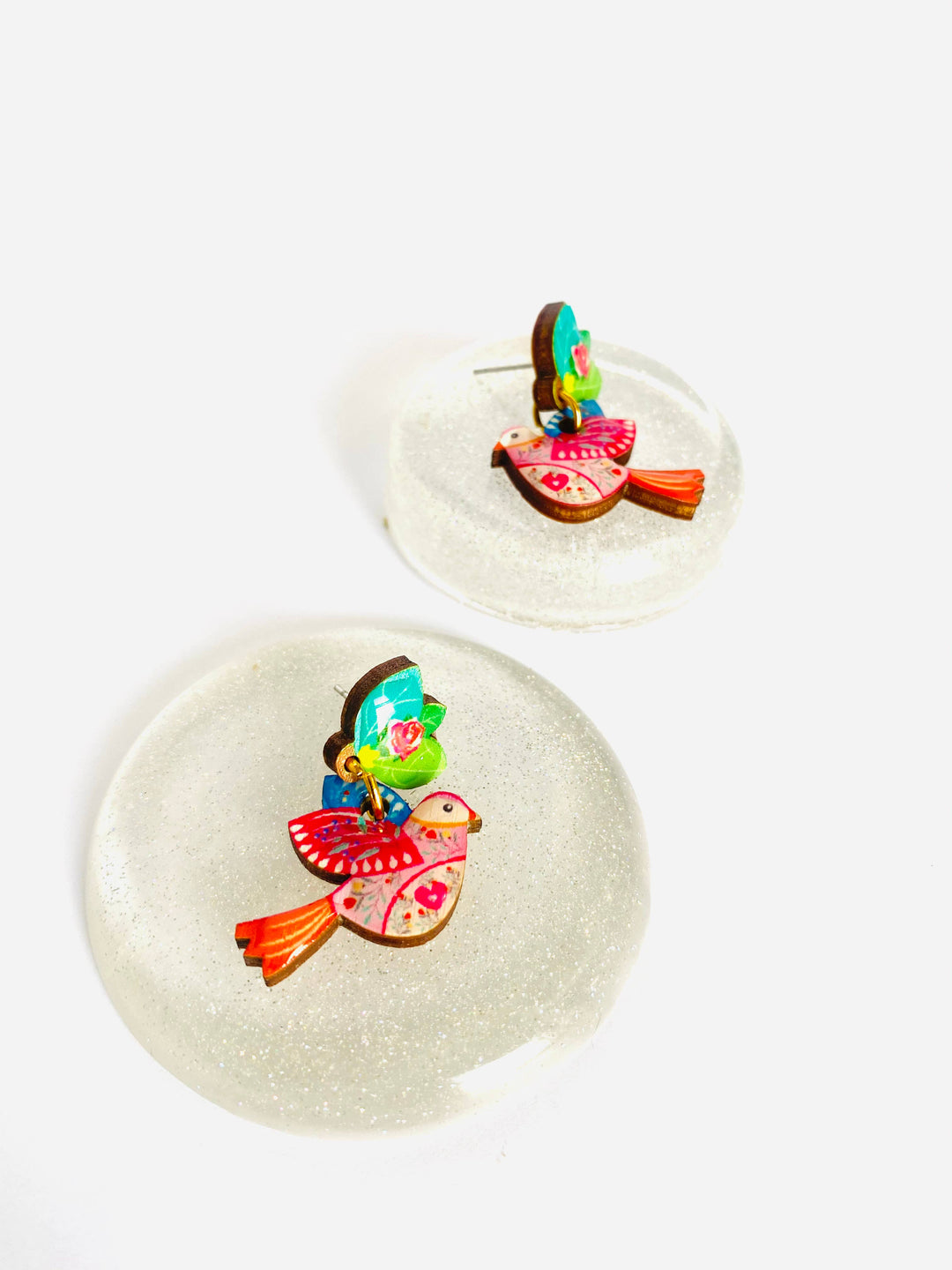 Love Bird Large Statement Earrings by Rosie Rose Parker