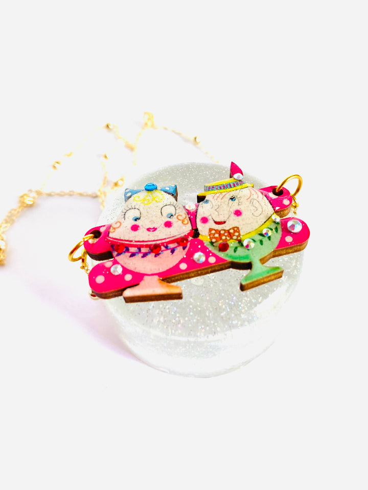 Easter Egg Cup Necklace by Rosie Rose Parker