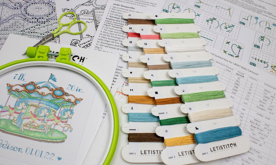 Baby Carousel L8047 Counted Cross Stitch Kit