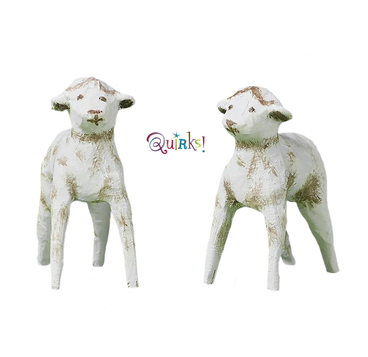 Baby Sheep Set of 2 -Lori Mitchell Nativity Figurines - Quirks!