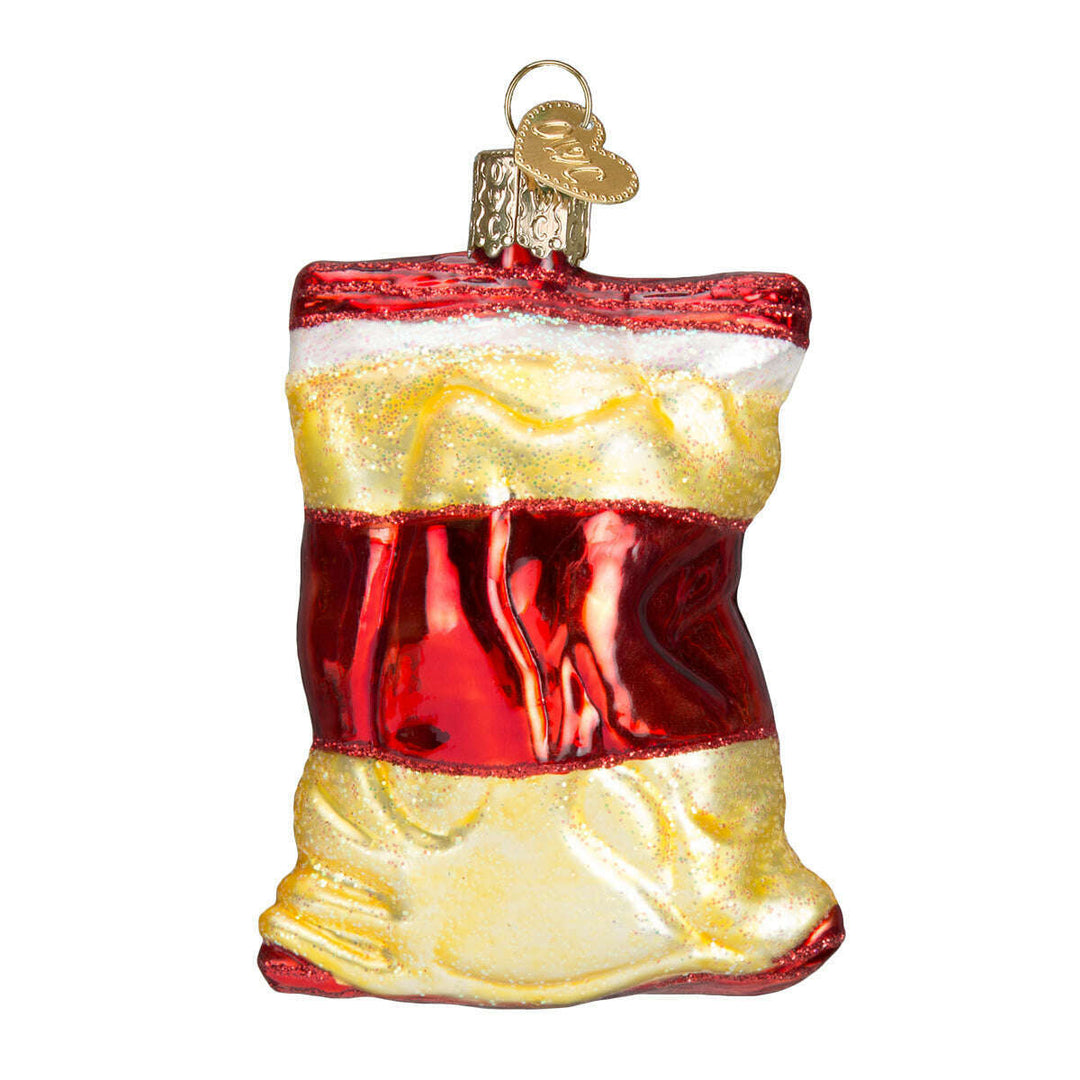 Old World Christmas Bag of Chips Blown Glass Ornament