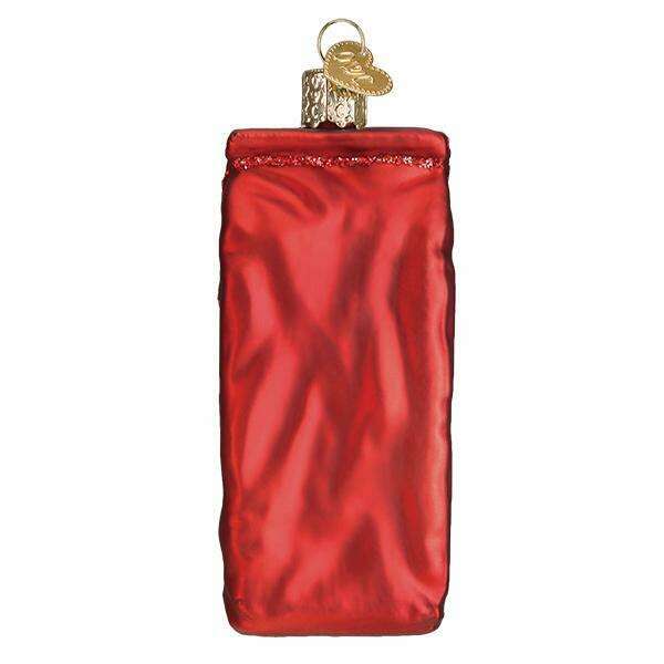 Old World Christmas Bag of Coffee Beans Blown Glass Ornament