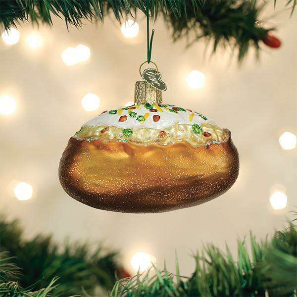 Old World Christmas Baked Potato Blown Glass Ornament