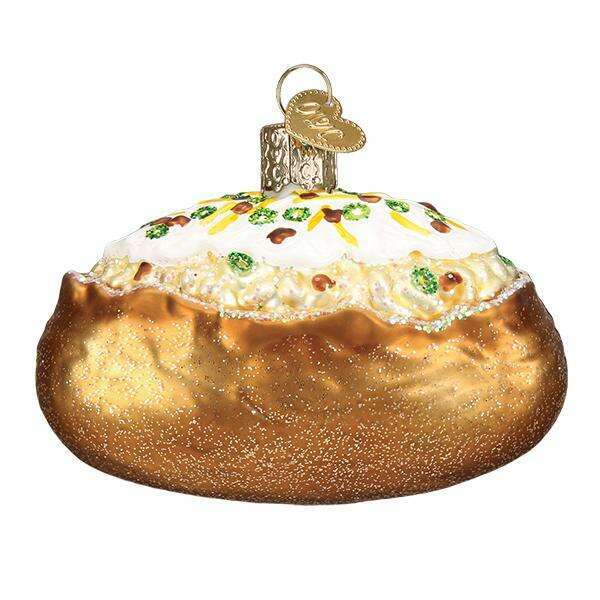 Old World Christmas Baked Potato Blown Glass Ornament
