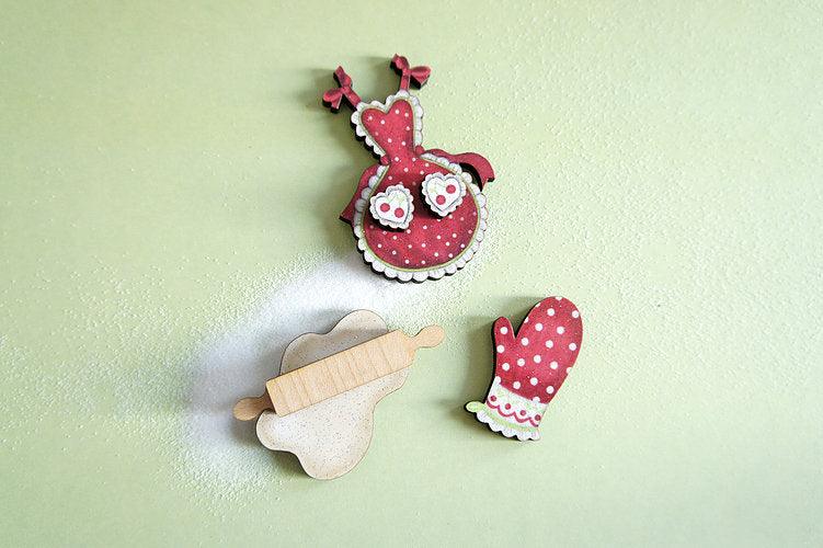 Baking Pastries Brooches Set of 3 by Laliblue - Quirks!