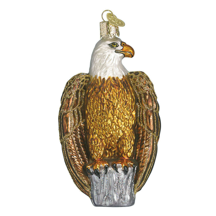 Old World Christmas Bald Eagle Blown Glass Ornament