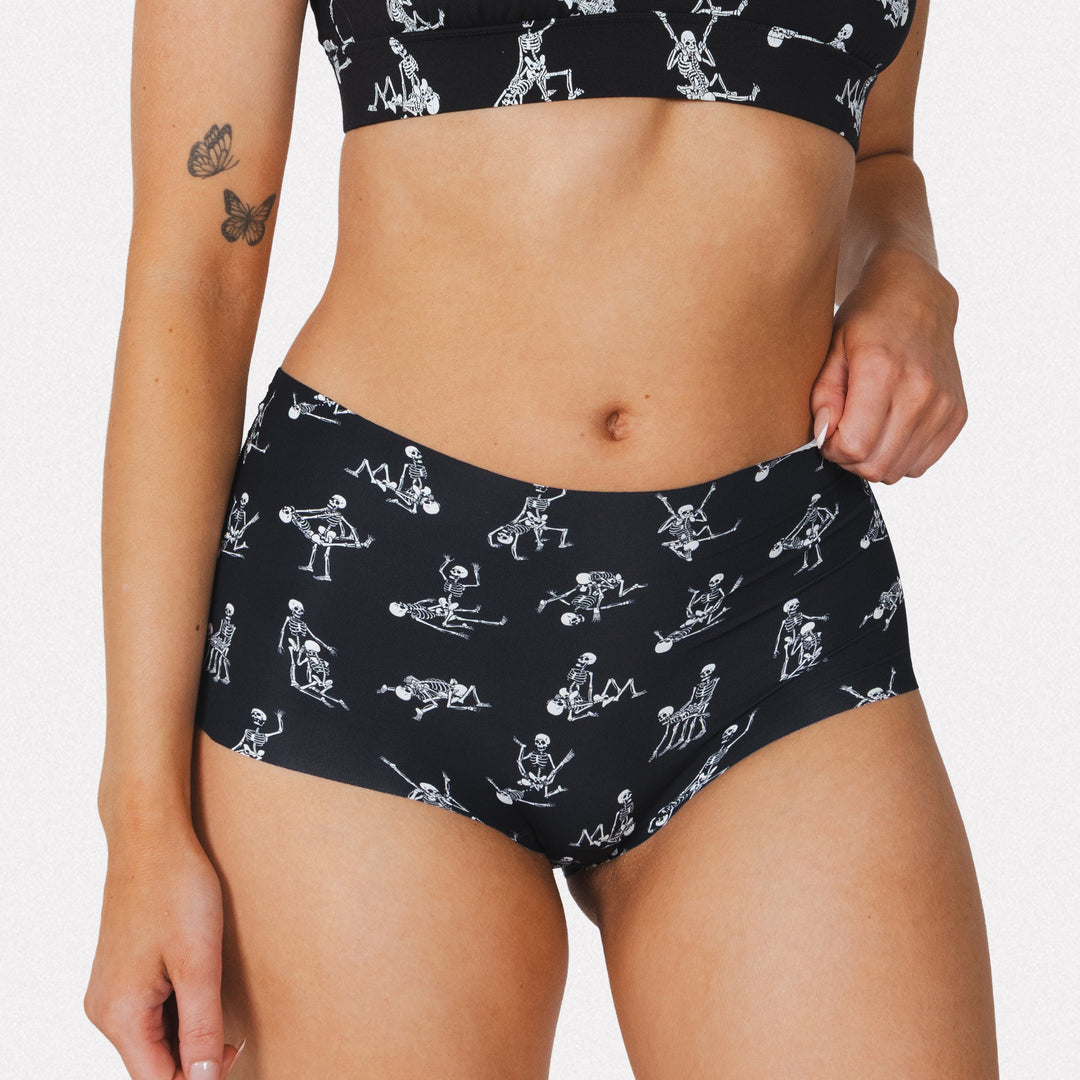 The Bare Back Bones | Halloween Skeletons Women’s Seamless Boyshort