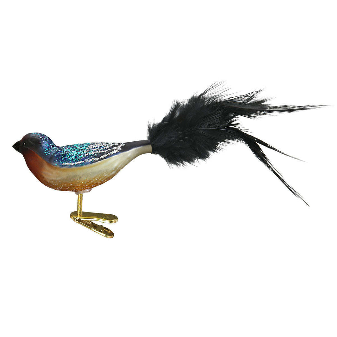 Old World Christmas Barn Swallow Blown Glass Ornament