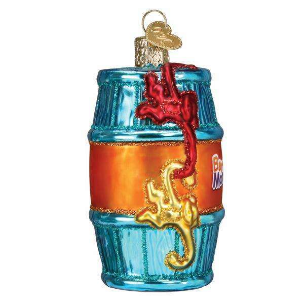 Old World Christmas Barrel Of Monkeys Blown Glass Ornament