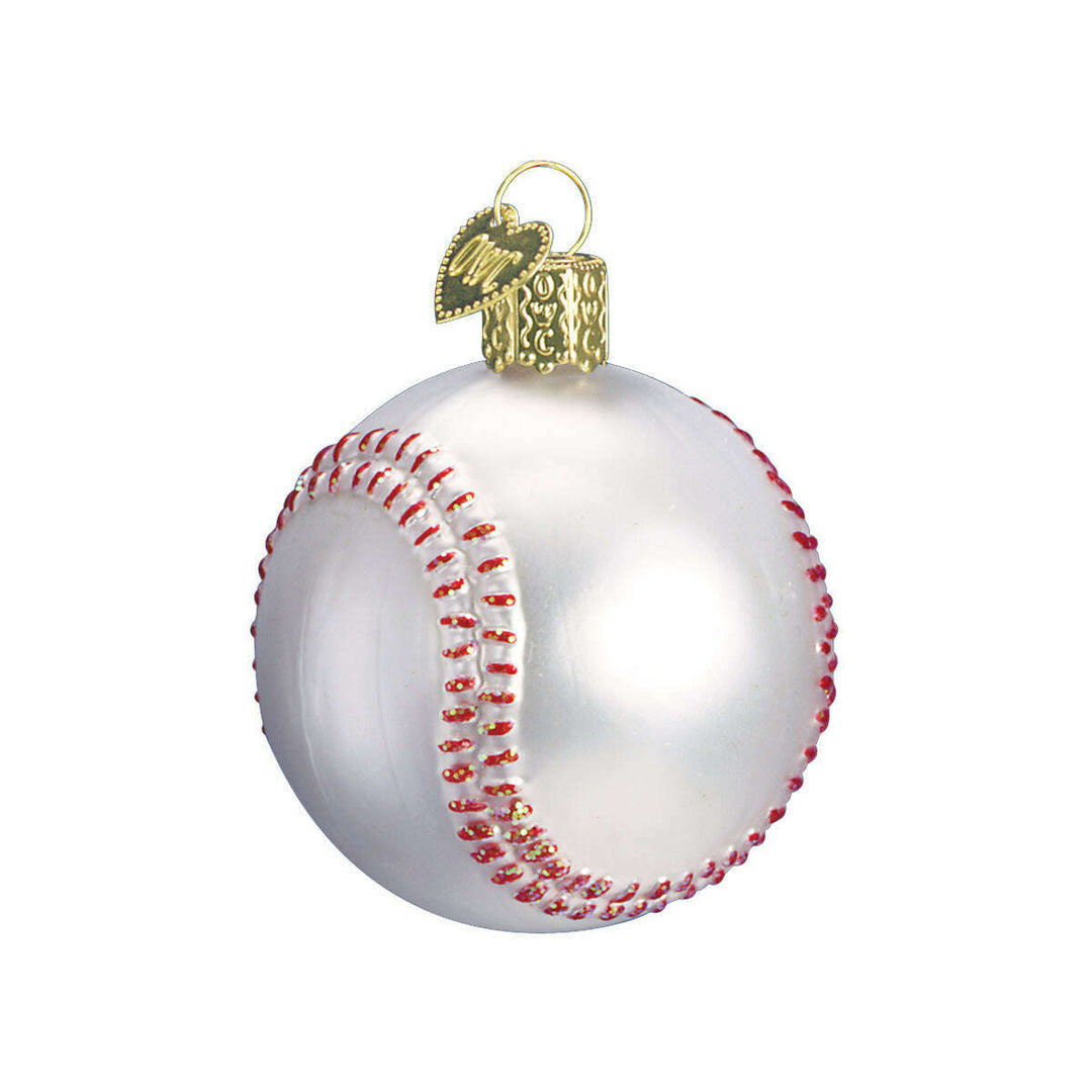 Old World Christmas Baseball Blown Glass Ornament