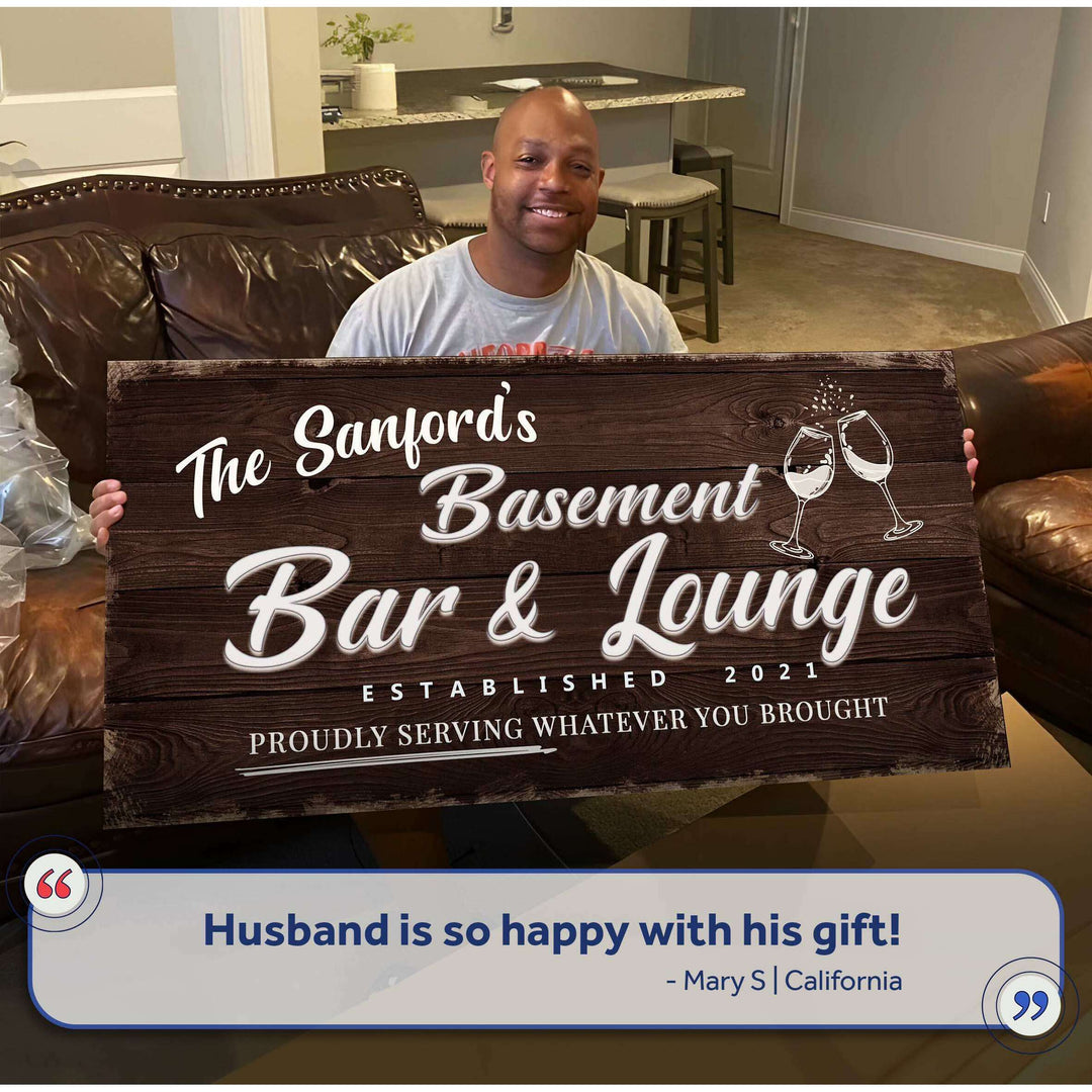 Basement Bar And Lounge Sign IV