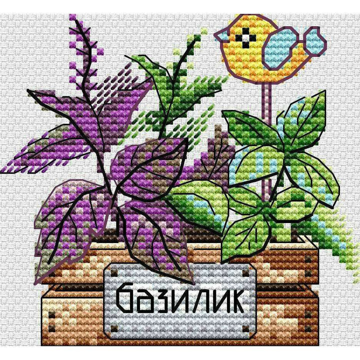 Basil SM-636 Counted Cross Stitch Kit