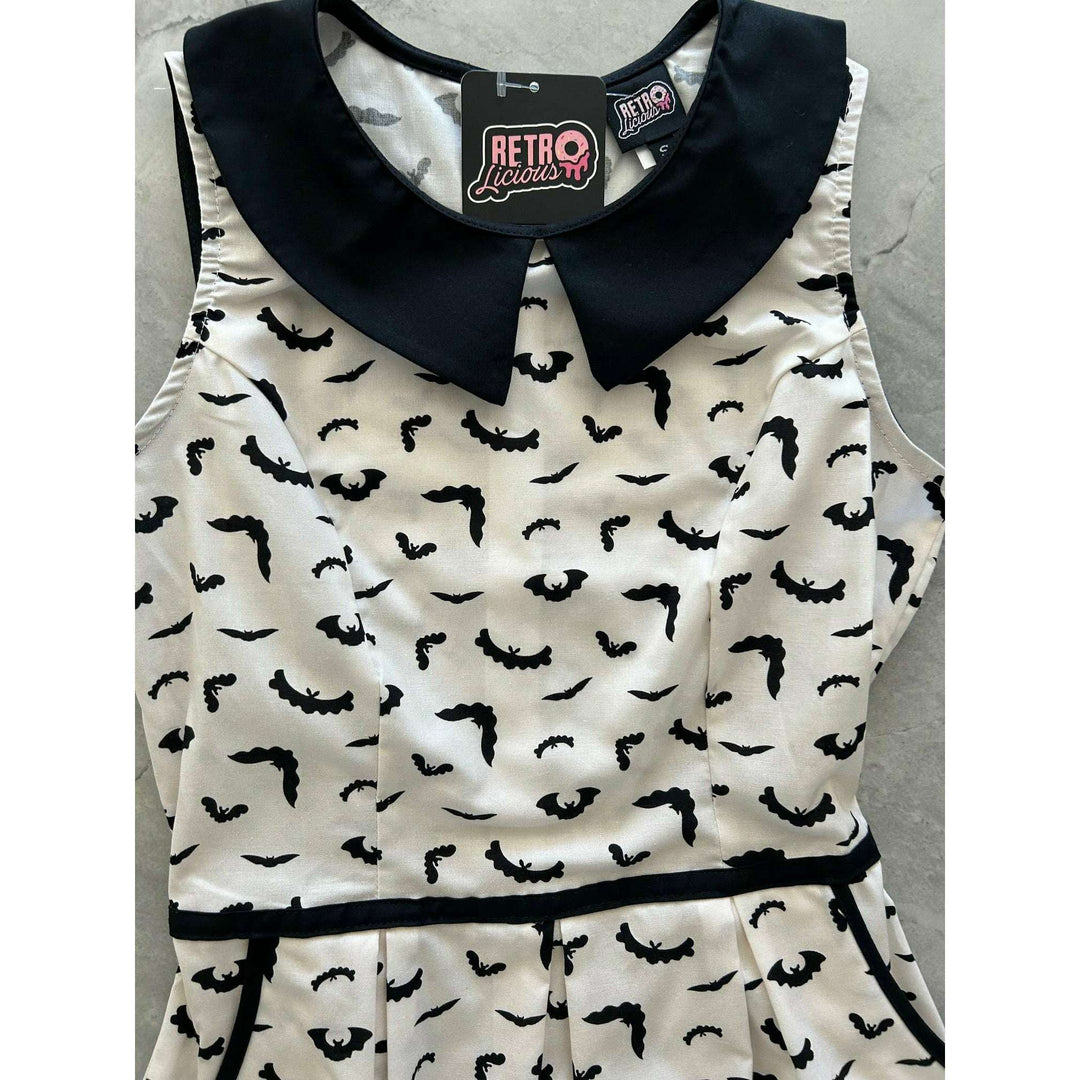 Bats Collared Dress