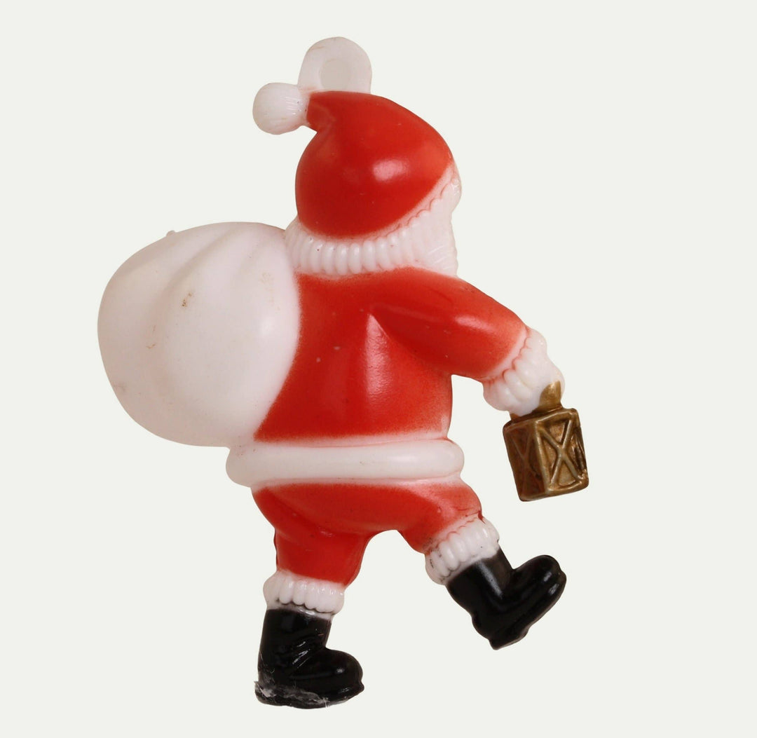 Santa - 2.25" Tall - Set of 2 - 1960s Retro Style