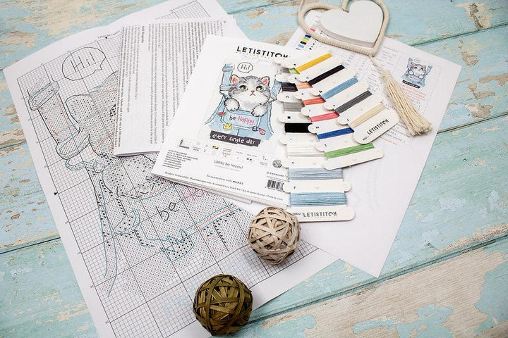 Be Happy L8042 Counted Cross Stitch Kit