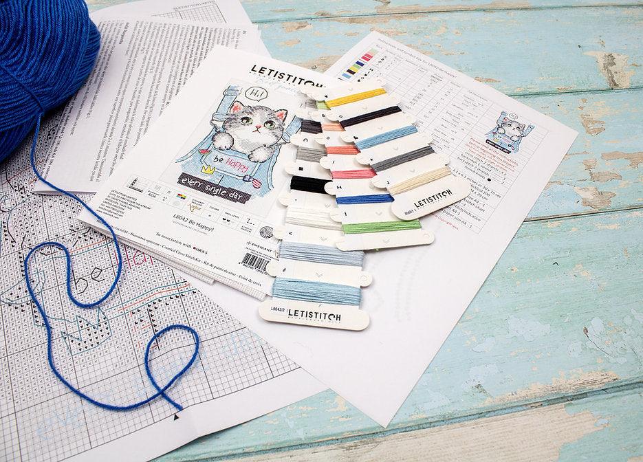 Be Happy L8042 Counted Cross Stitch Kit