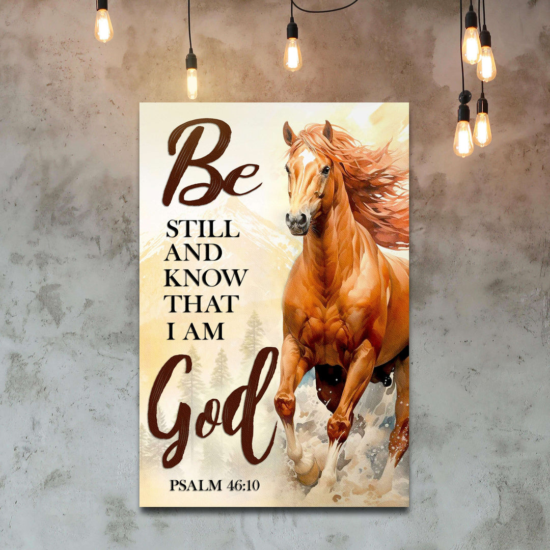 Be Still And Know That I Am God Psalm 46:10 Faith Sign VI