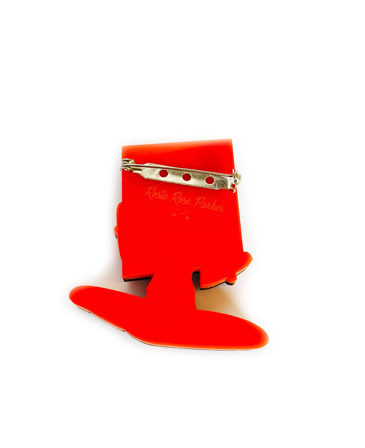 French Mime Girl Brooch by Rosie Rose Parker