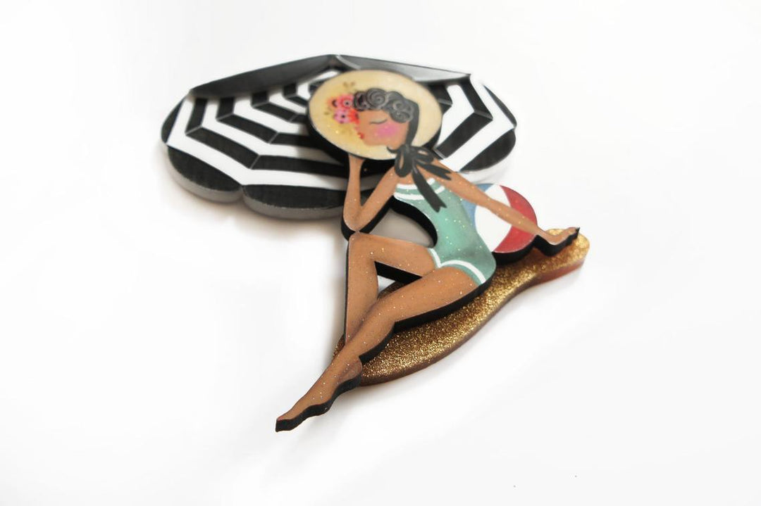 Beach Girl Brooch by Laliblue - Quirks!