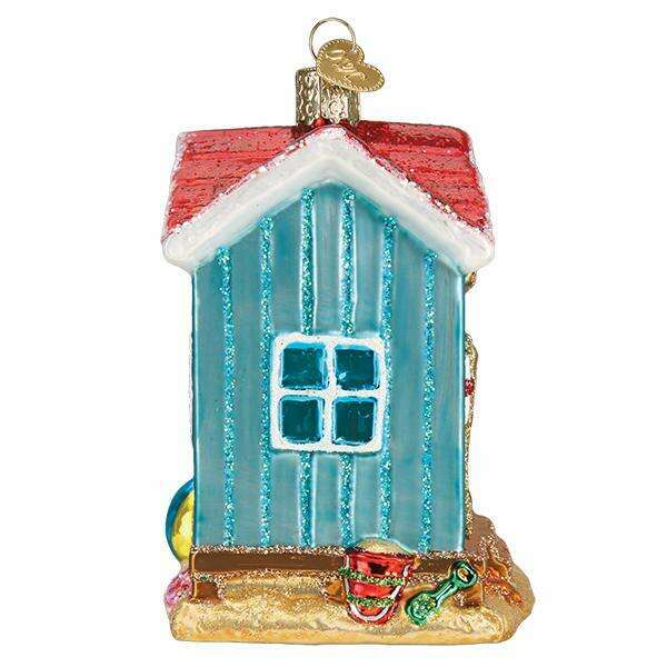 Old World Christmas Beach House Blown Glass Ornament