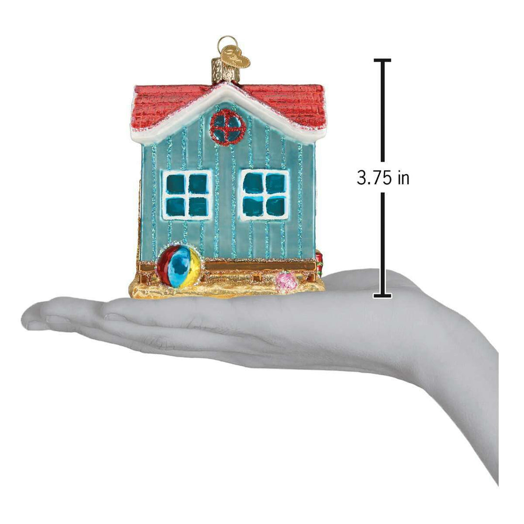 Old World Christmas Beach House Blown Glass Ornament