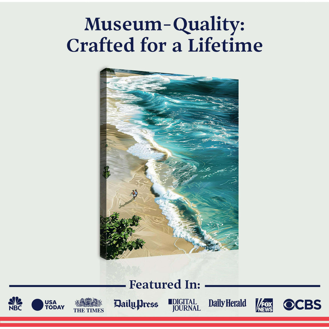 Beachfront Painting Coastal Wall Art II