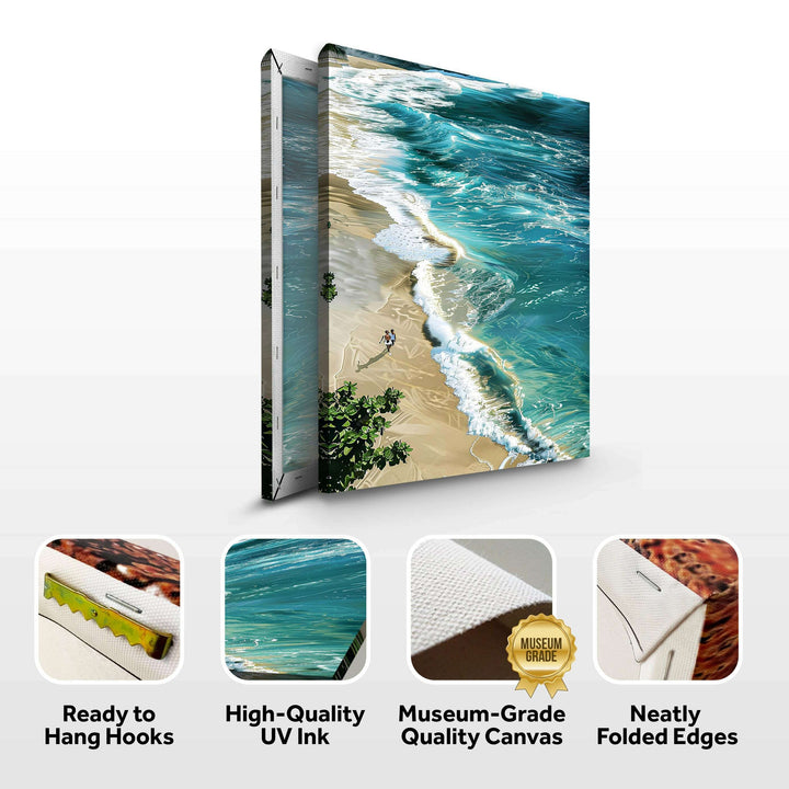Beachfront Painting Coastal Wall Art II