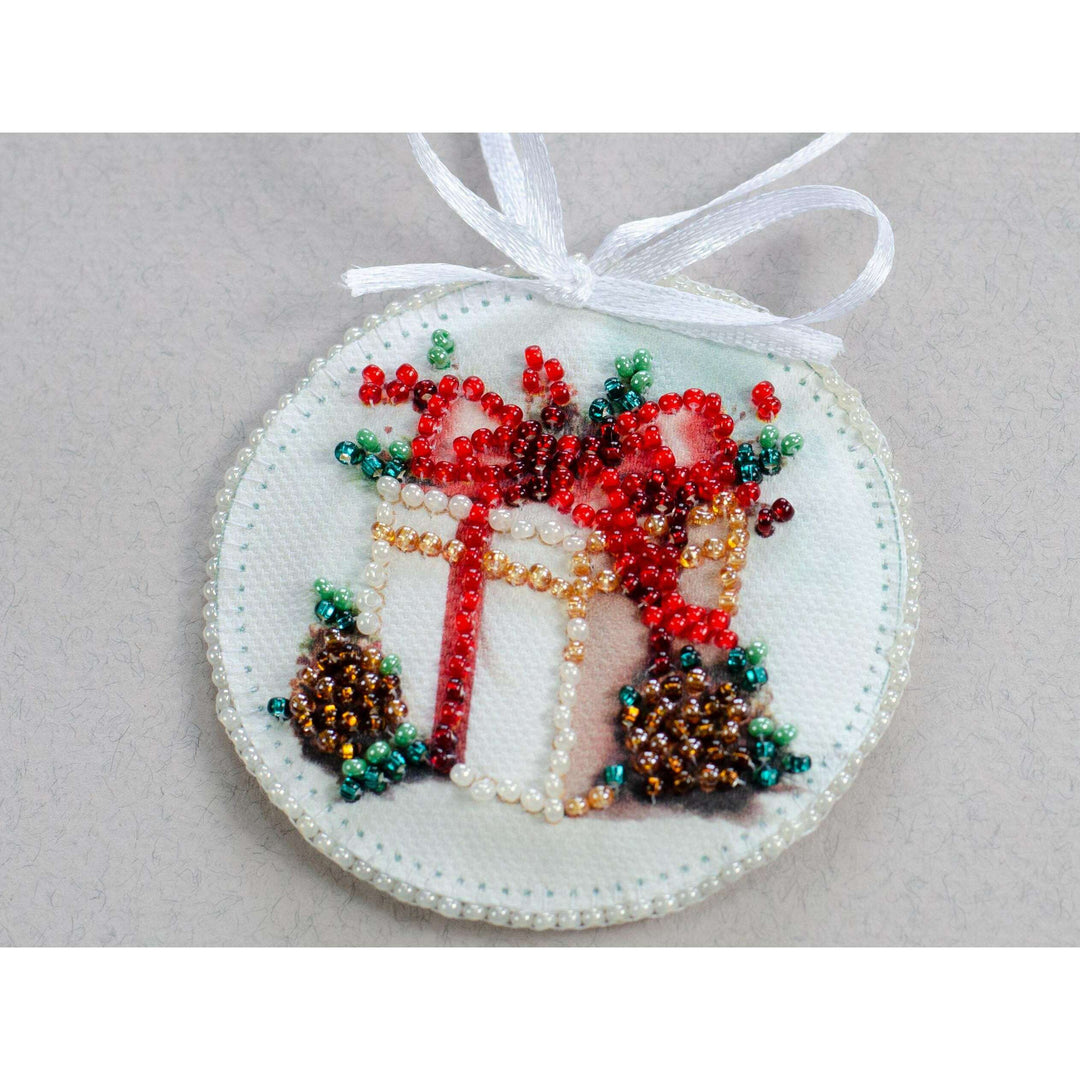 Bead Embroidery Decoration - New Year's gift ABT-034