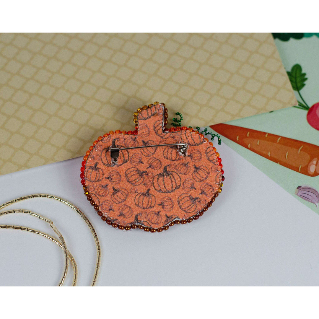 Bead Embroidery Decoration Kit  - Golden pumpkin AD-234