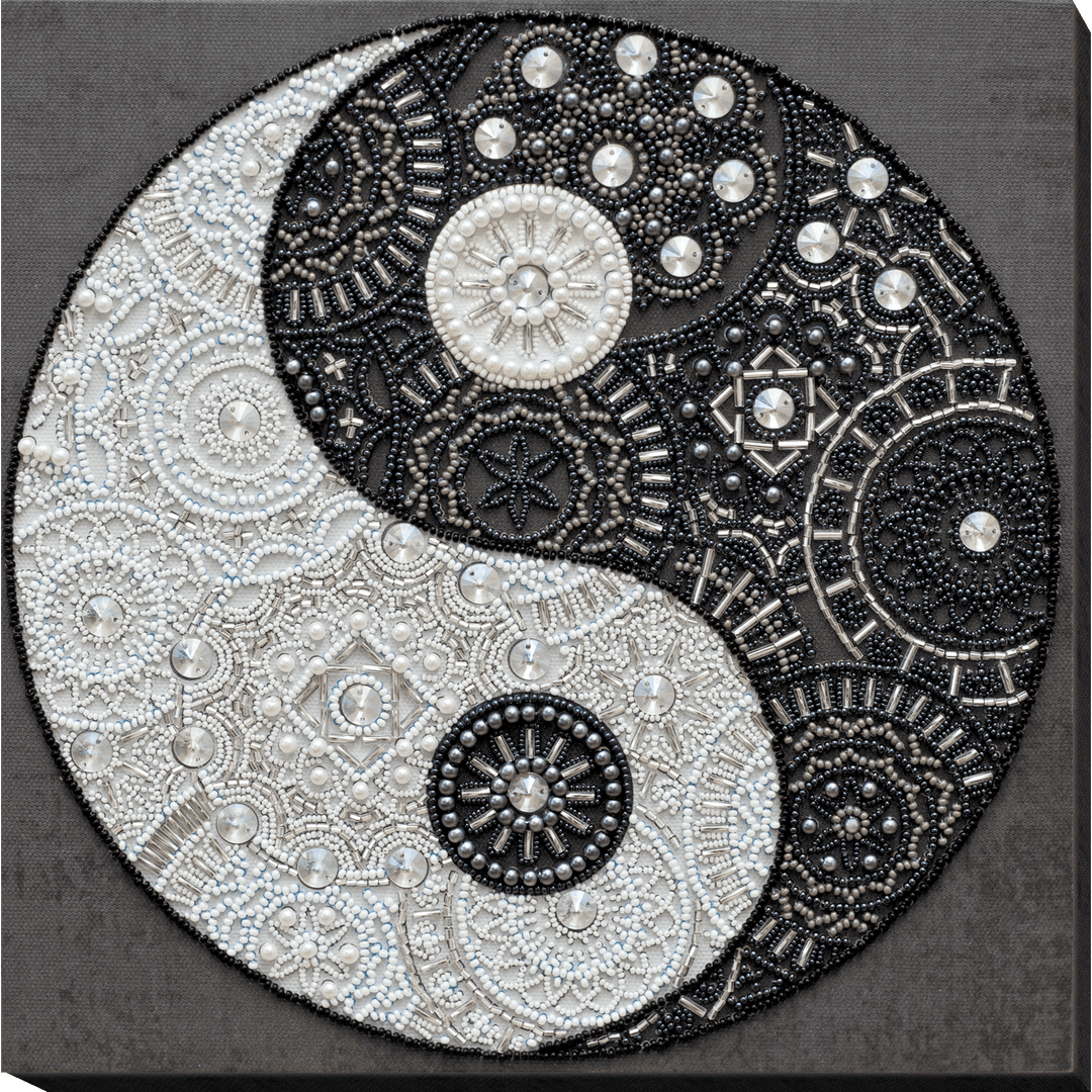 Bead Embroidery Kit - Balance. Yin and yang