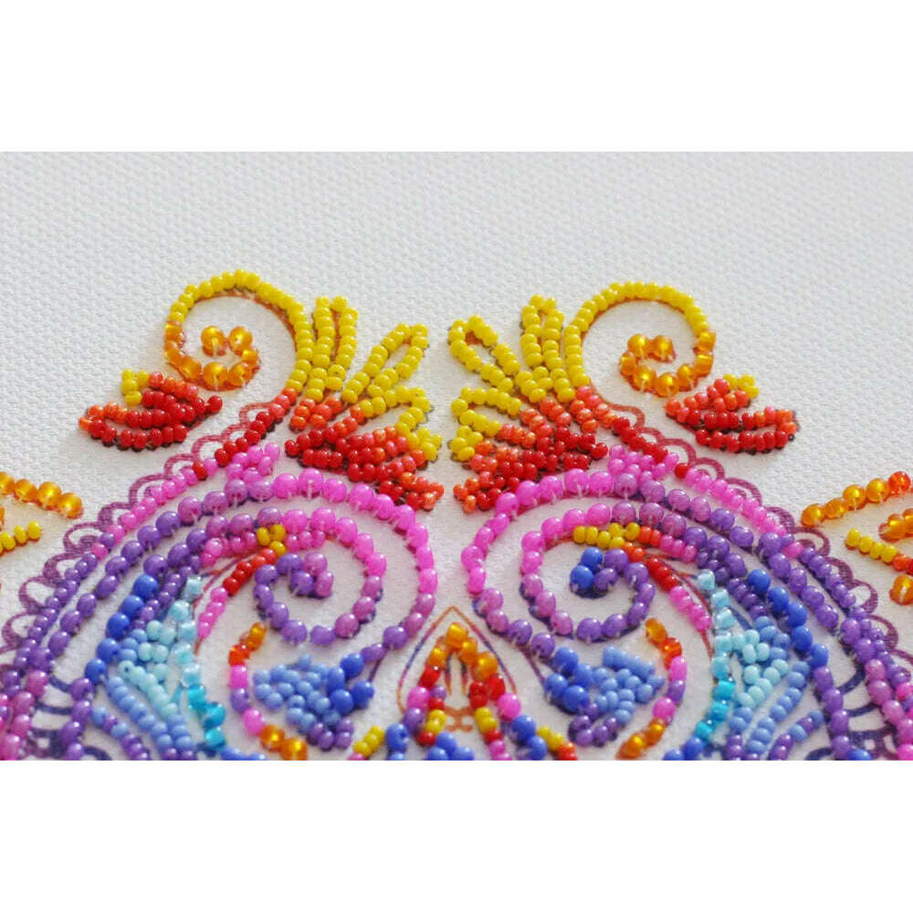Bead Embroidery Kit - Cascades of pearl AB-818