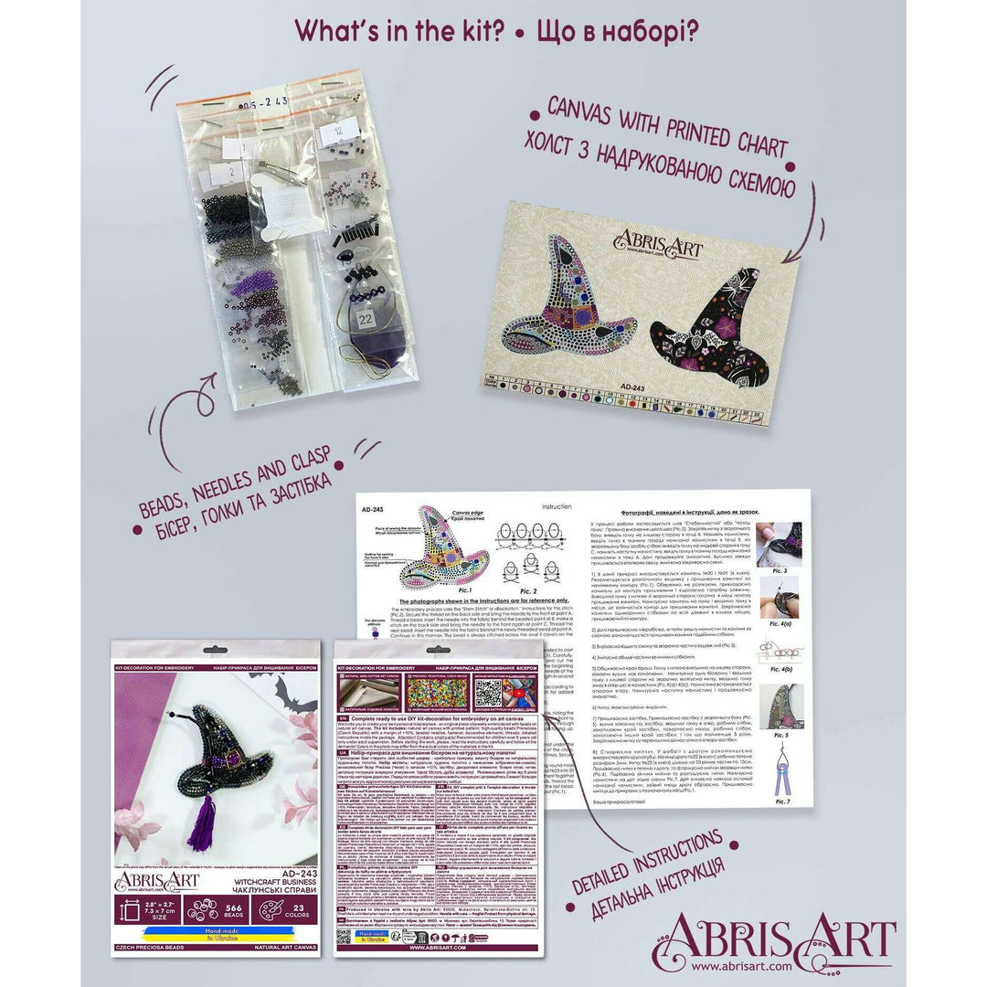 Bead Embroidery kit - Decoration - Witchcraft business AD-243