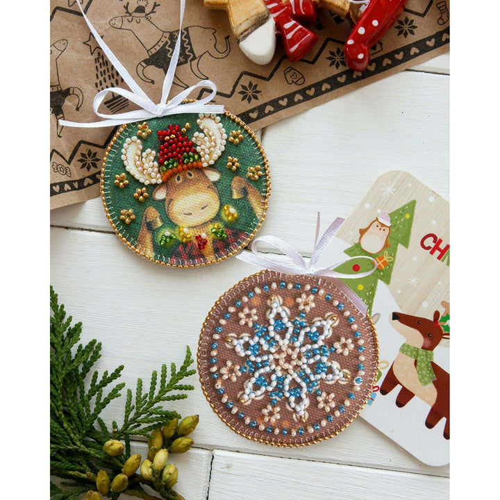 Bead Embroidery kit - Decoration Christmas lights ABT-014