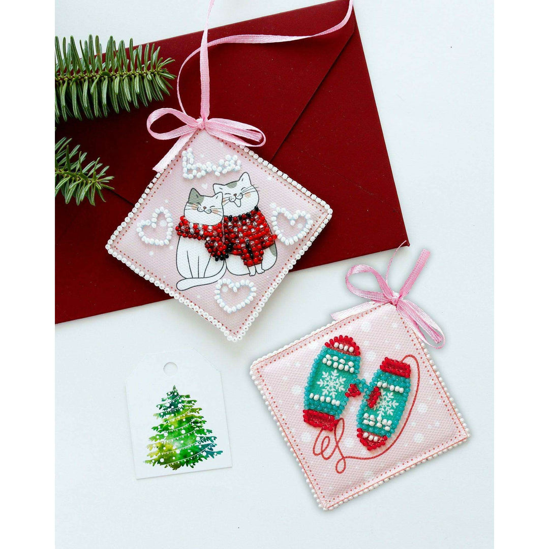 Bead Embroidery kit - Decoration We purr ABT-017
