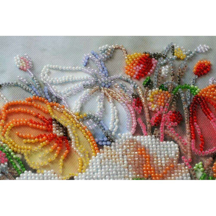 Bead Embroidery Kit - Delicate flowers AB-805