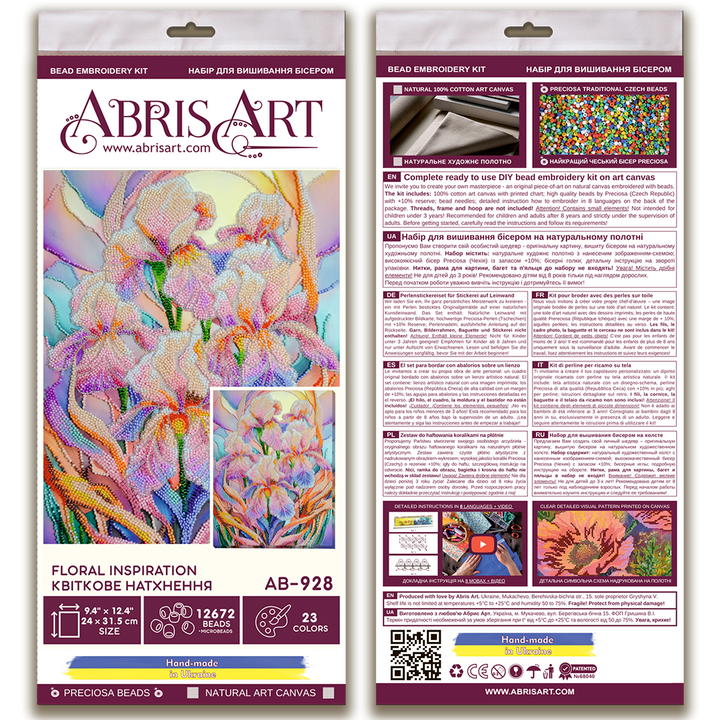 Bead Embroidery Kit - Floral inspiration AB-928