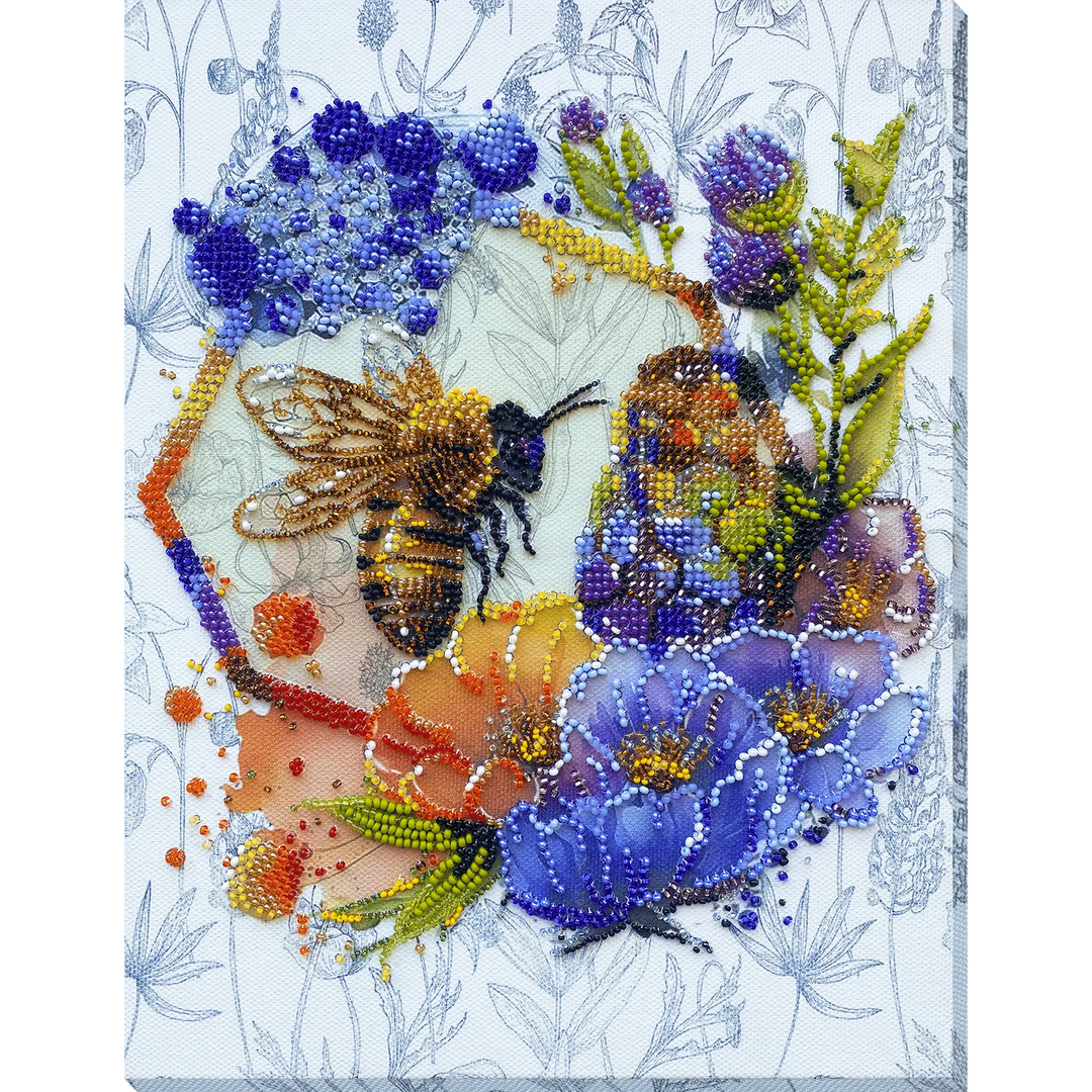 Bead Embroidery Kit - Flower honey AB-906