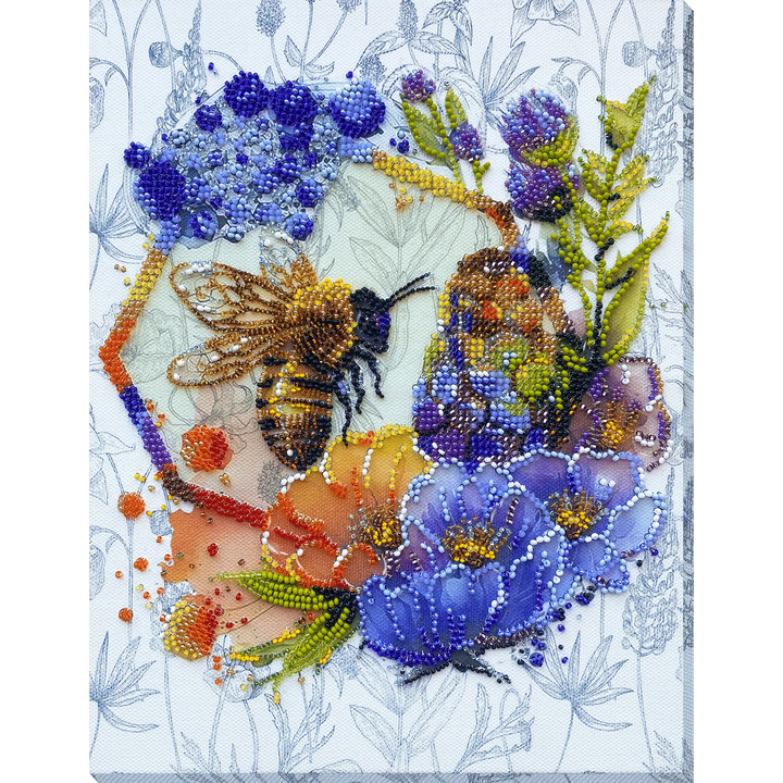 Bead Embroidery Kit - Flower honey AB-906