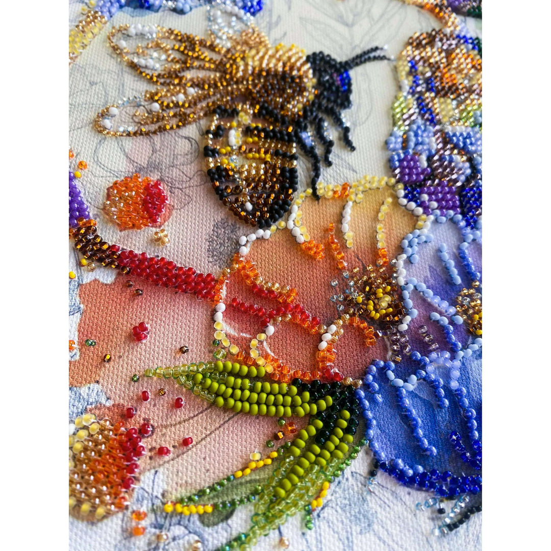 Bead Embroidery Kit - Flower honey AB-906