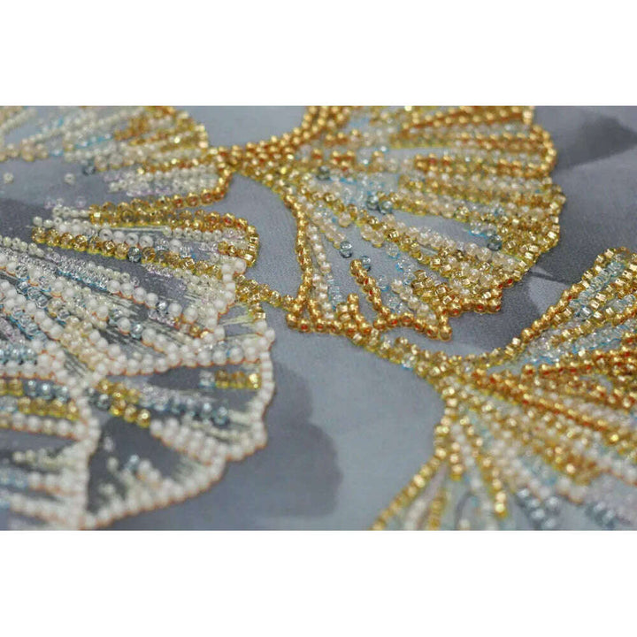 Bead Embroidery Kit - Ginkgo biloba AB-844