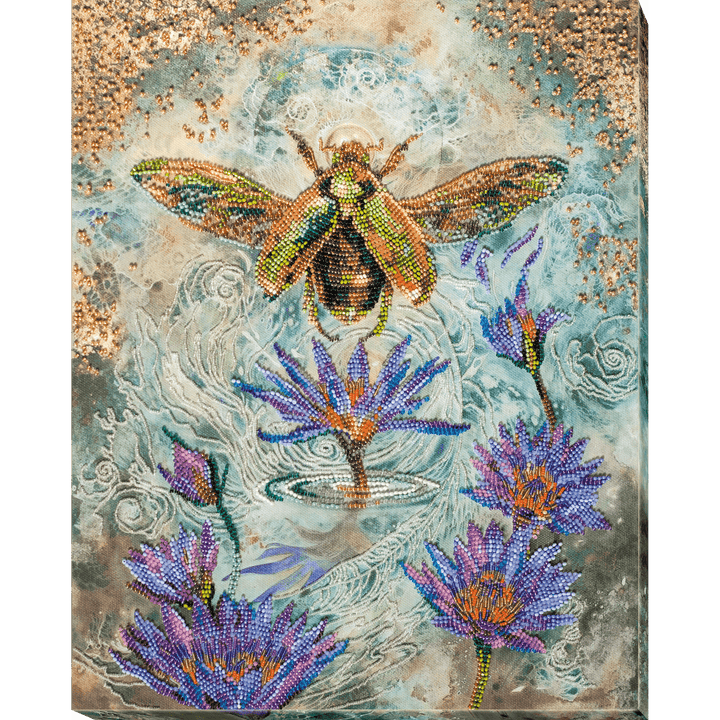 Bead Embroidery Kit - Golden beetle AB-724