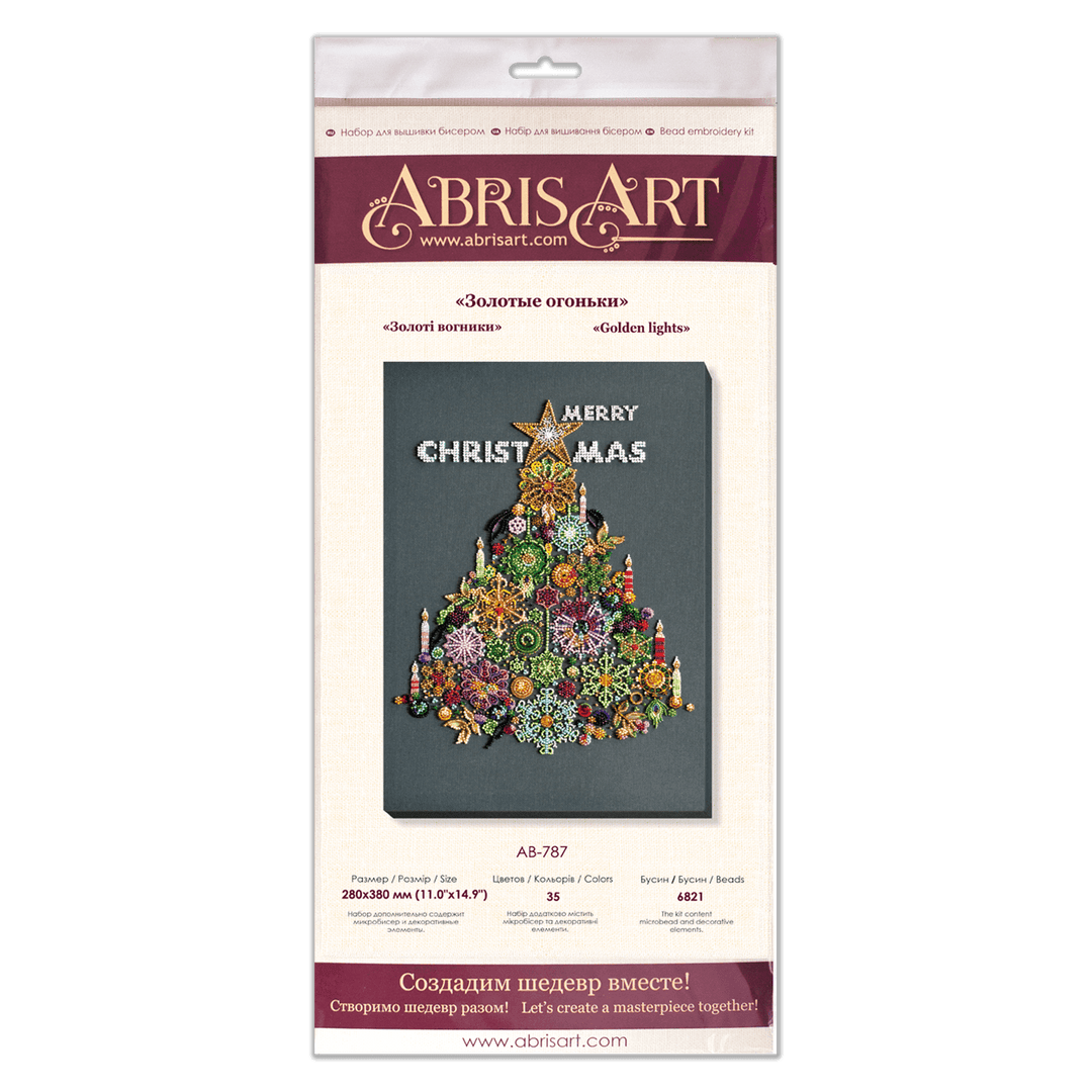 Bead Embroidery Kit - Golden lights AB-787