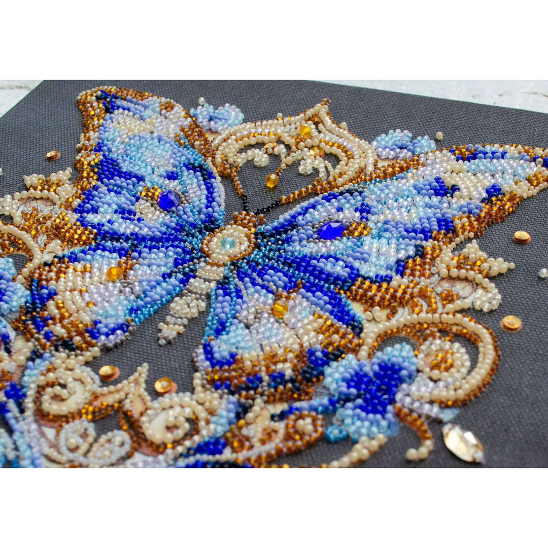 Bead Embroidery Kit - Luxurious sapphire