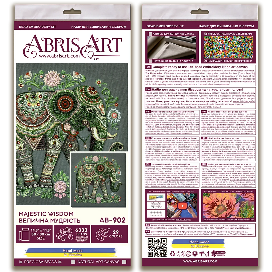 Bead Embroidery Kit - Majestic wisdom AB-902