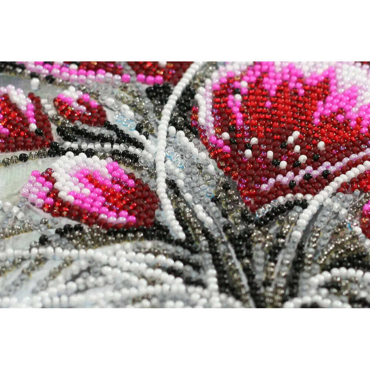Bead Embroidery Kit - Red emerald