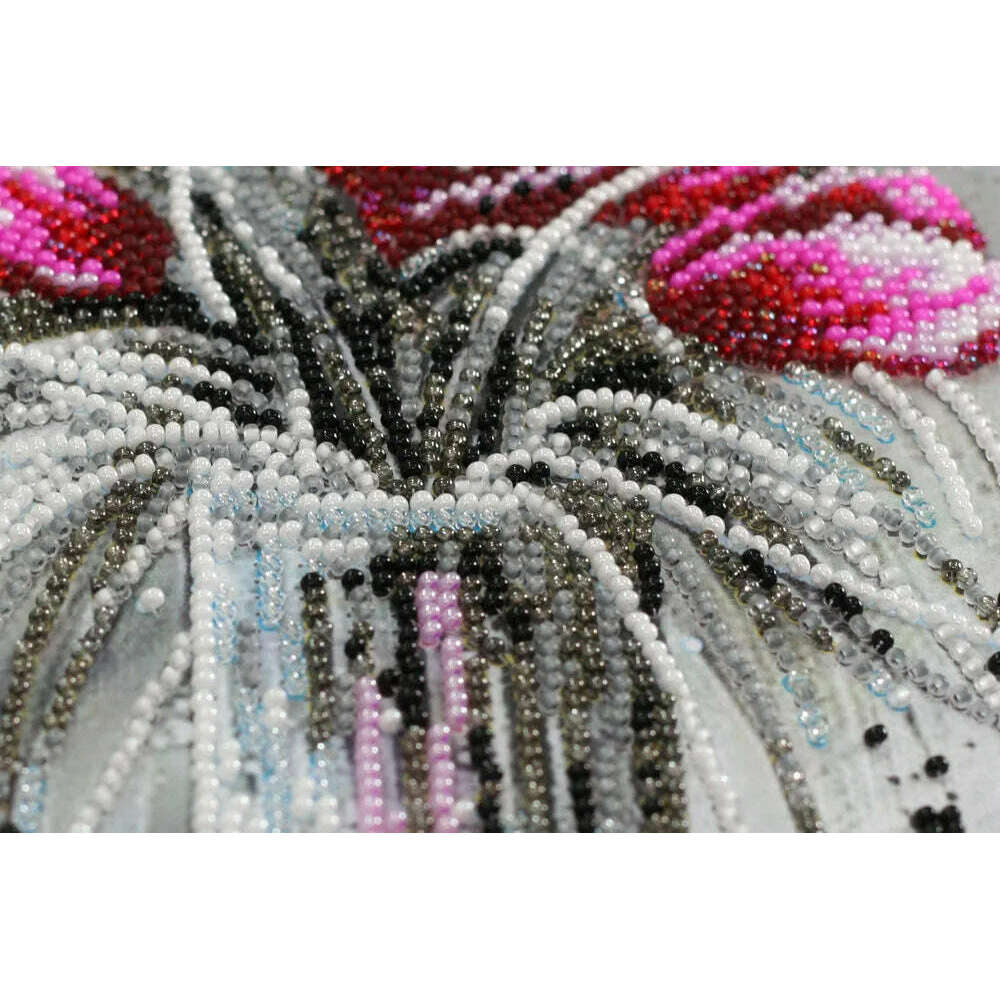 Bead Embroidery Kit - Red emerald